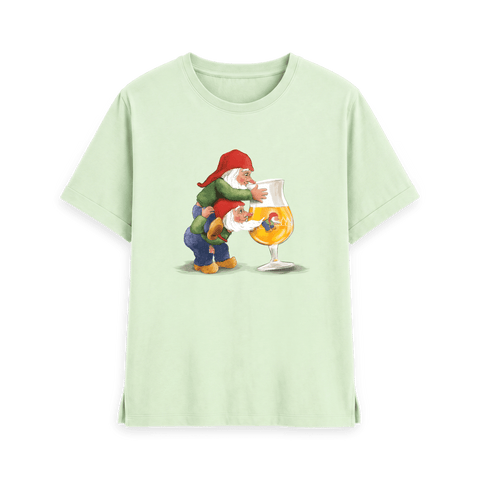 Pastel Green Printed T-shirt Front