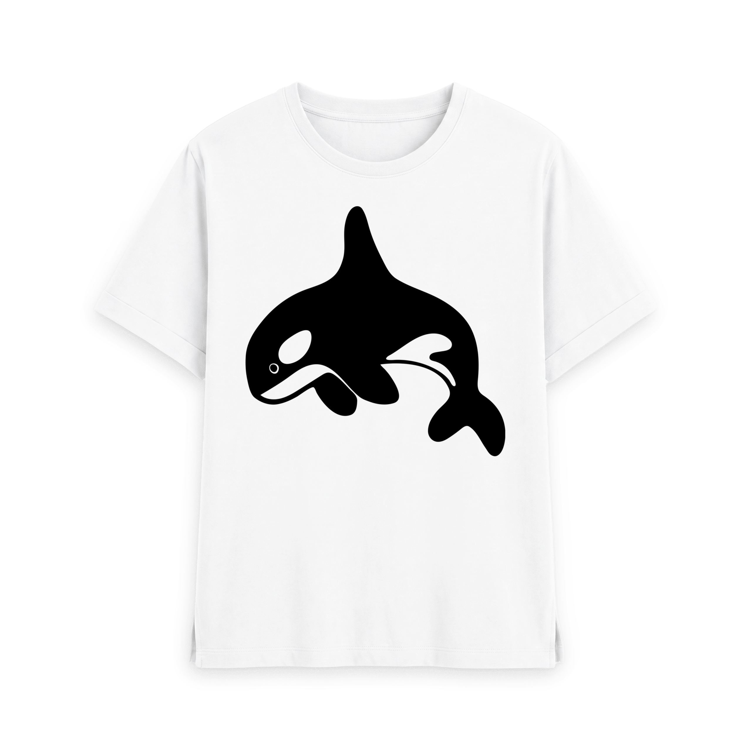 White Printed T-shirt Front