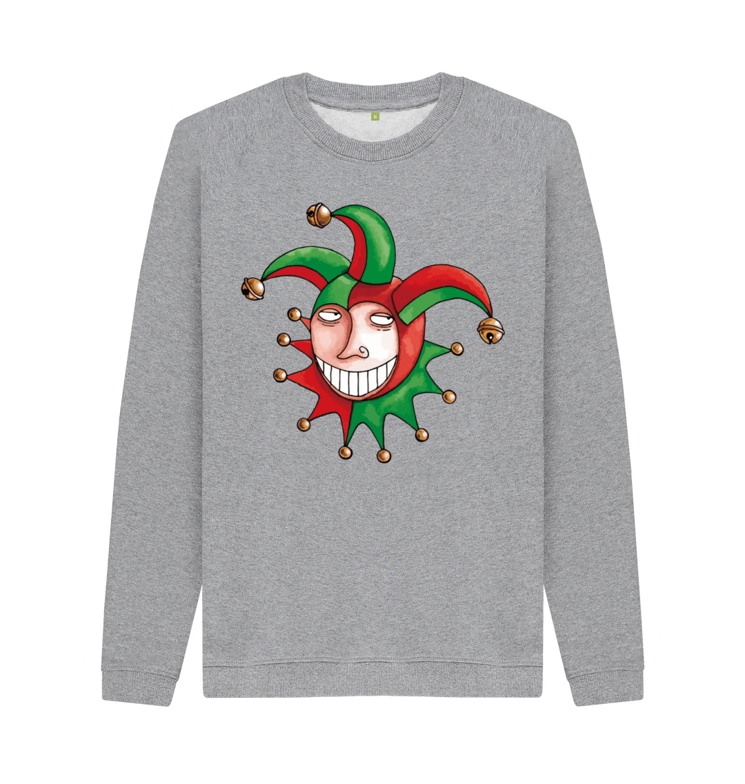 Light Heather Printed Sweater Front