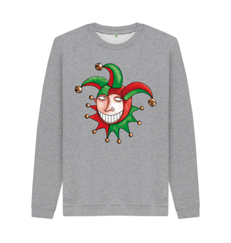 Light Heather Printed Sweater Front