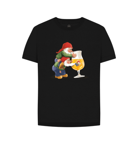 Black Printed T-shirt Front