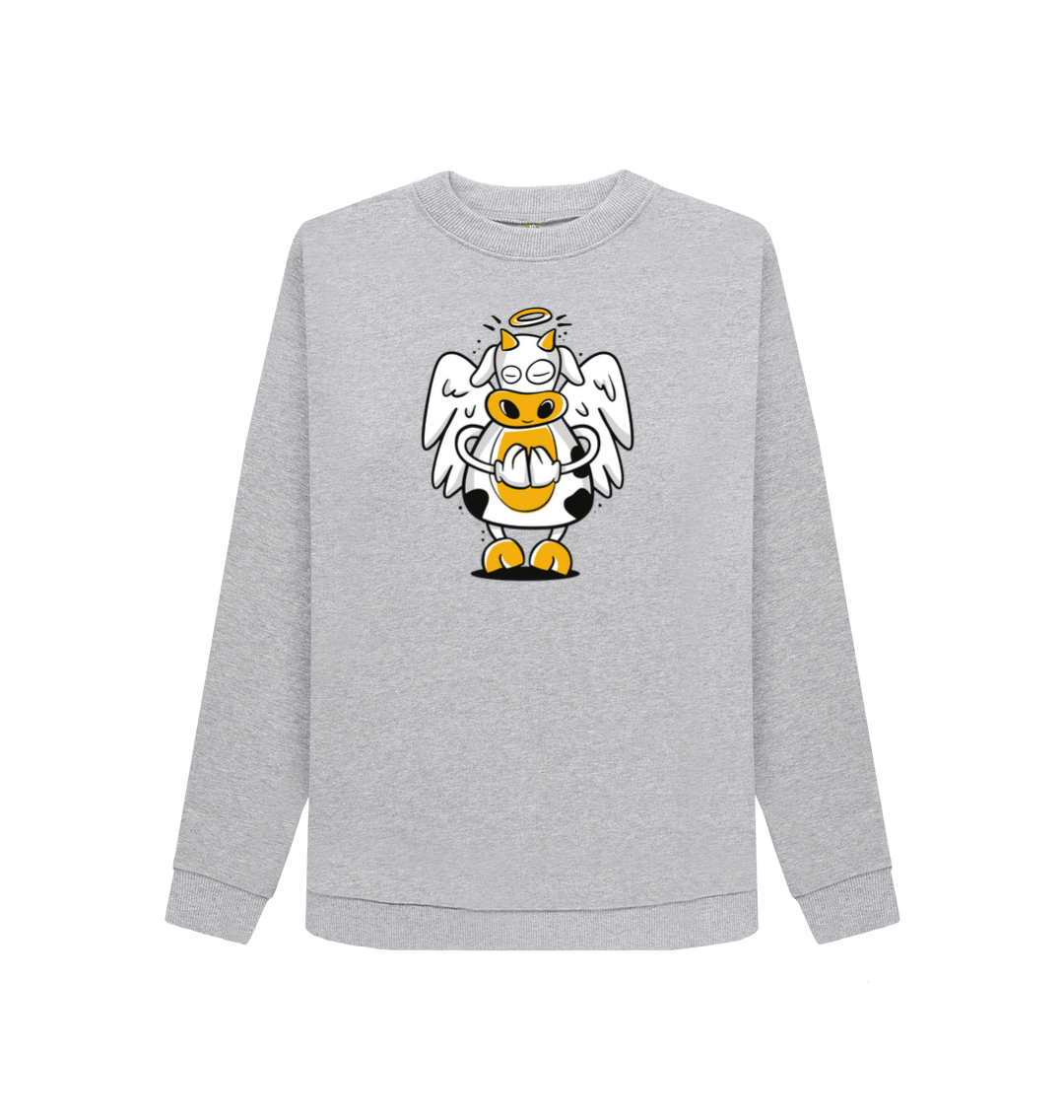 Light Heather Printed Sweater Front