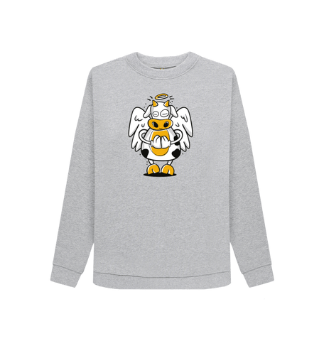 Light Heather Printed Sweater Front