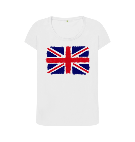 White Printed T-shirt Front