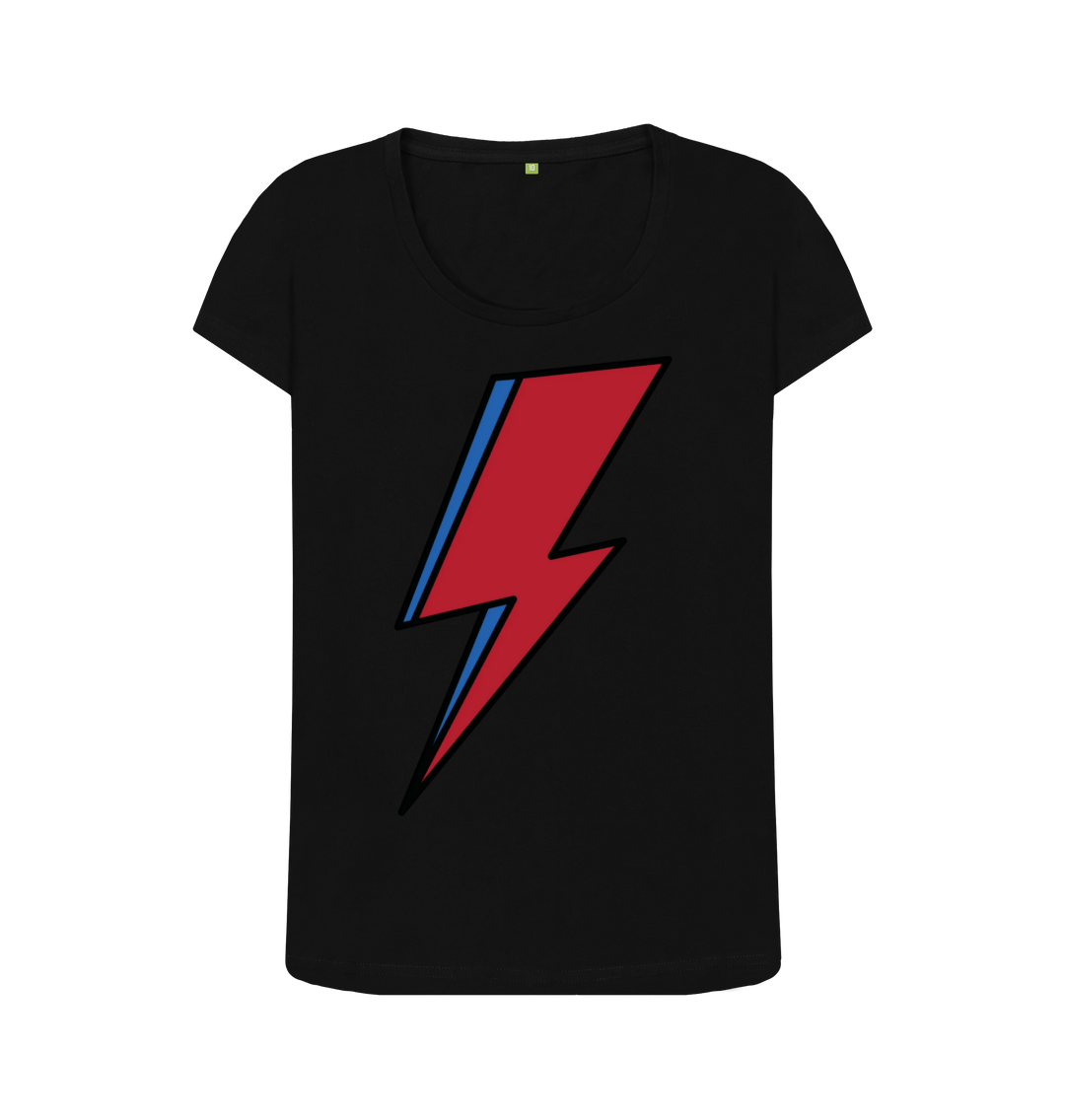 Black Printed T-shirt Front