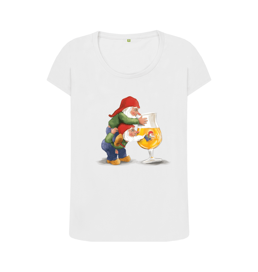 White Printed T-shirt Front
