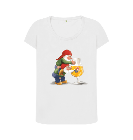 White Printed T-shirt Front