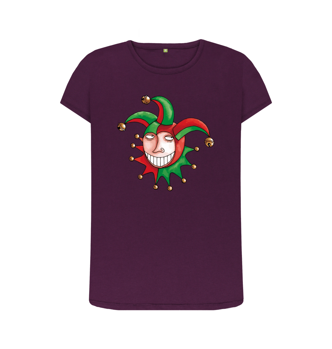 Purple Printed T-shirt Front