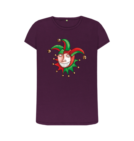 Purple Printed T-shirt Front