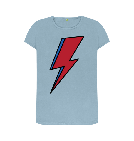 Stone Blue Printed T-shirt Front