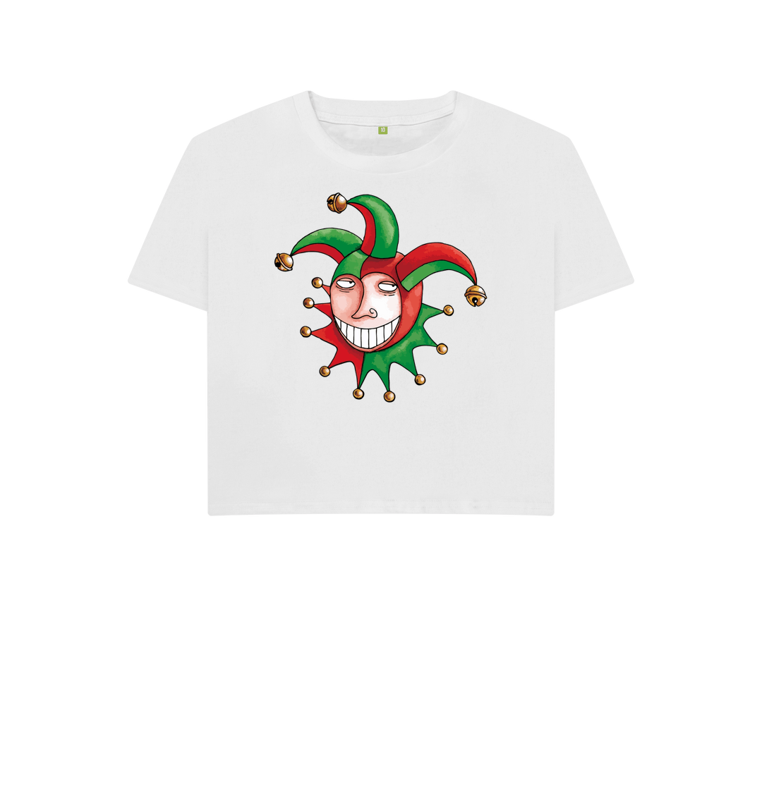 White Printed T-shirt Front