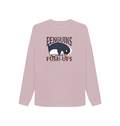 Mauve Printed Sweater Front