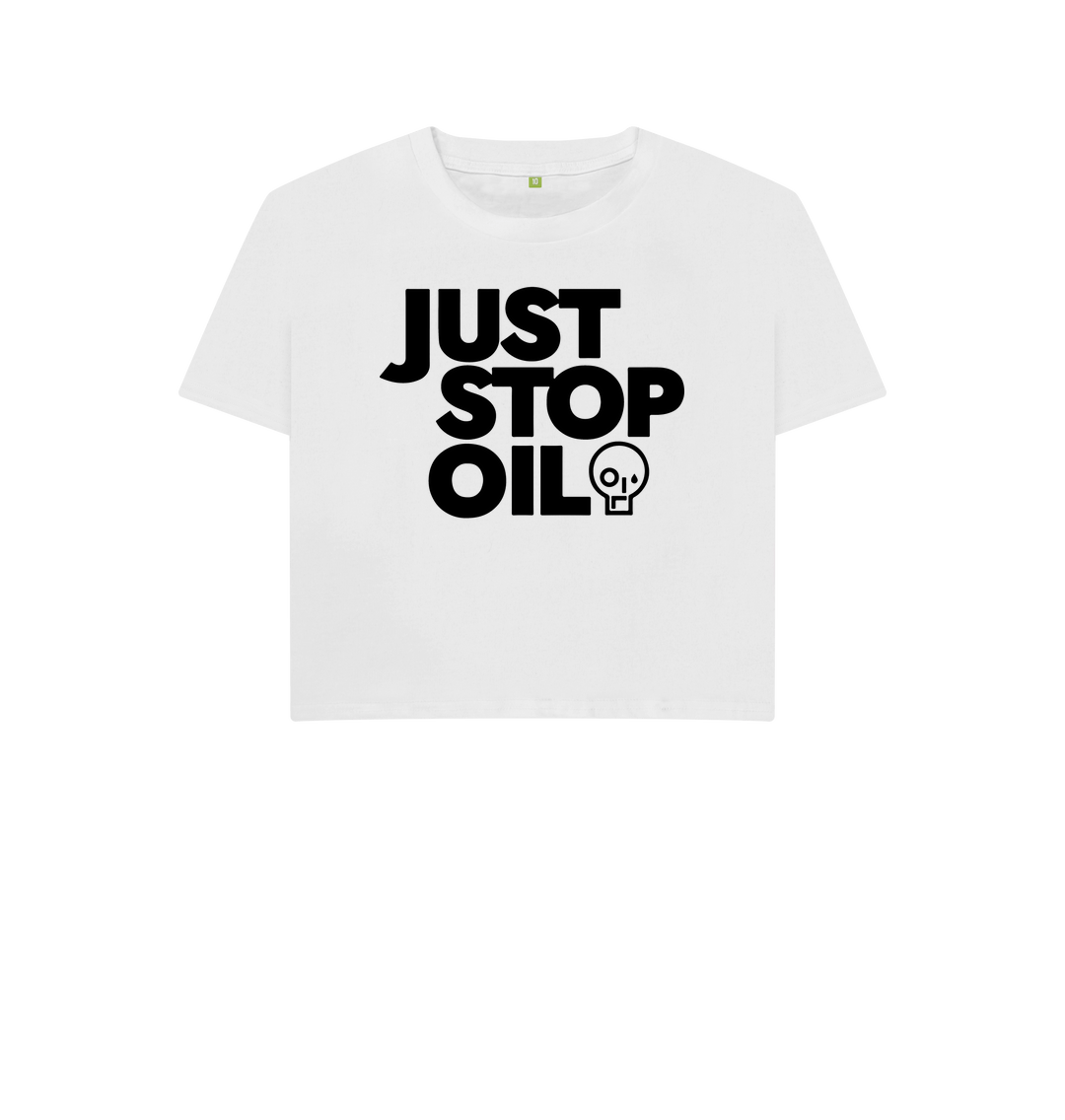 White Printed T-shirt Front