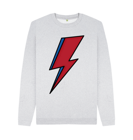 Grey Recycled Printed Sweater Front