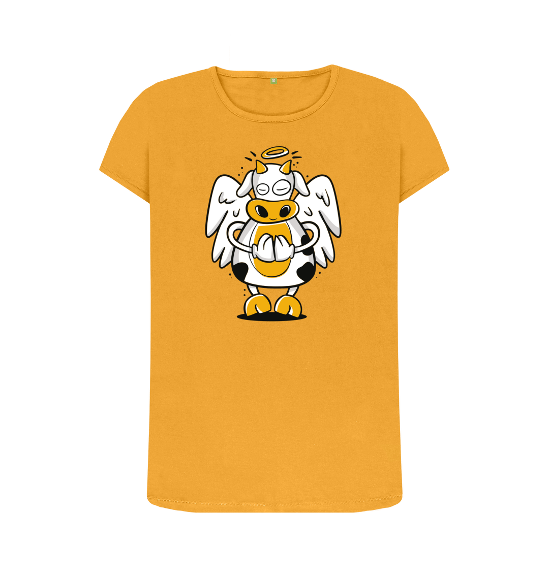 Mustard Printed T-shirt Front