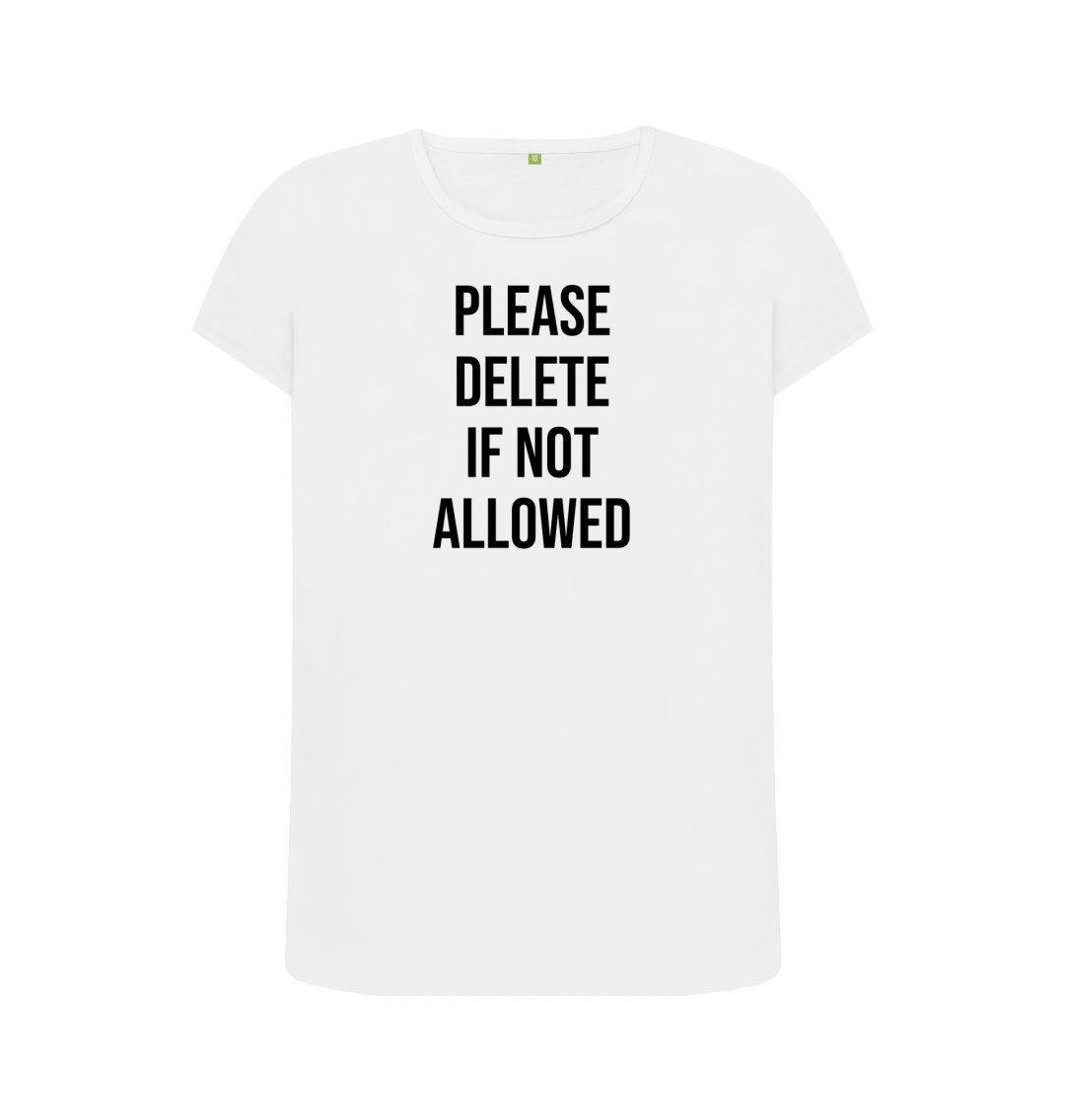 White Printed T-shirt Front