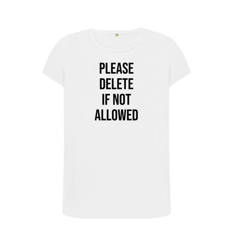 White Printed T-shirt Front