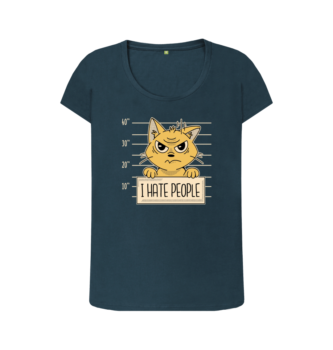 Denim Blue Printed T-shirt Front