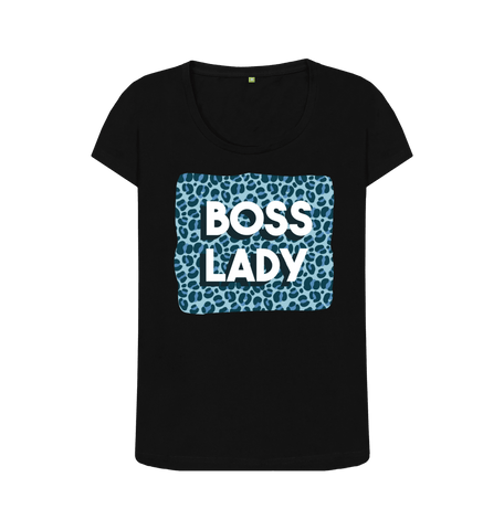 Black Printed T-shirt Front