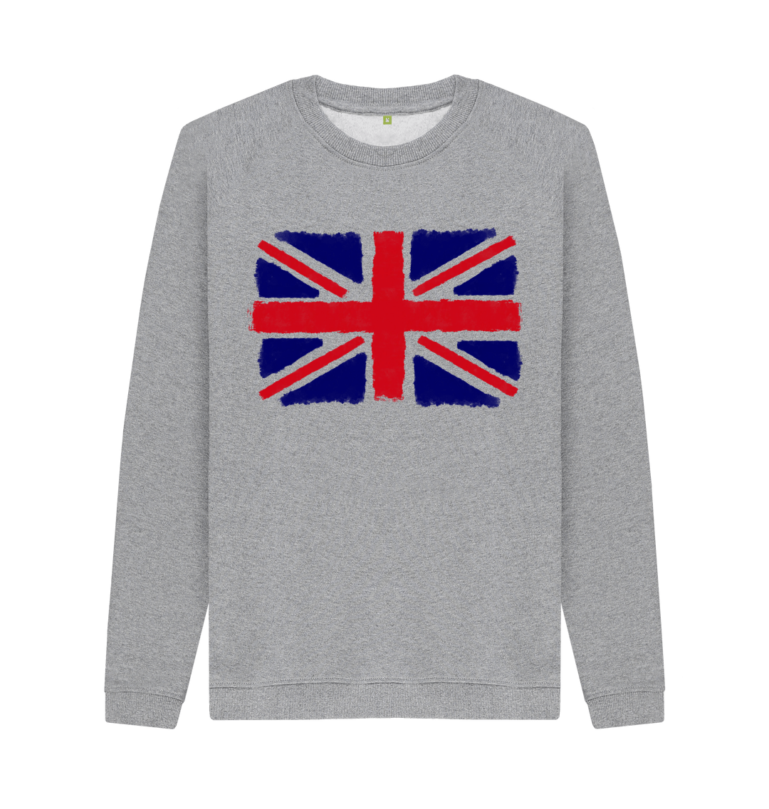 Light Heather Printed Sweater Front