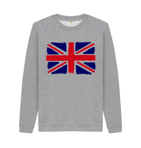 Light Heather Printed Sweater Front