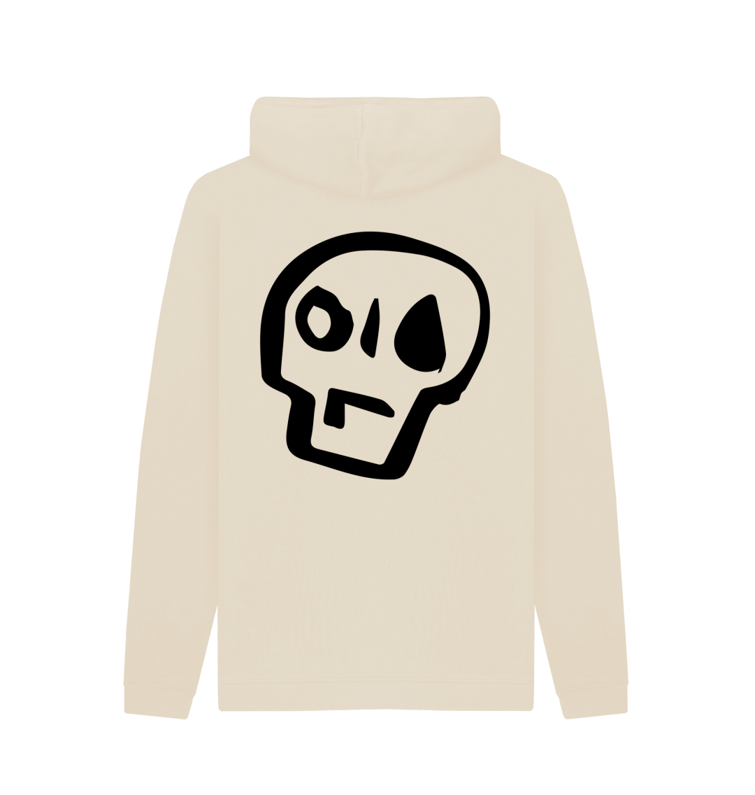 Oat Printed Hoody Back