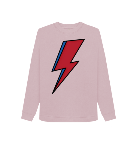 Mauve Printed Sweater Front