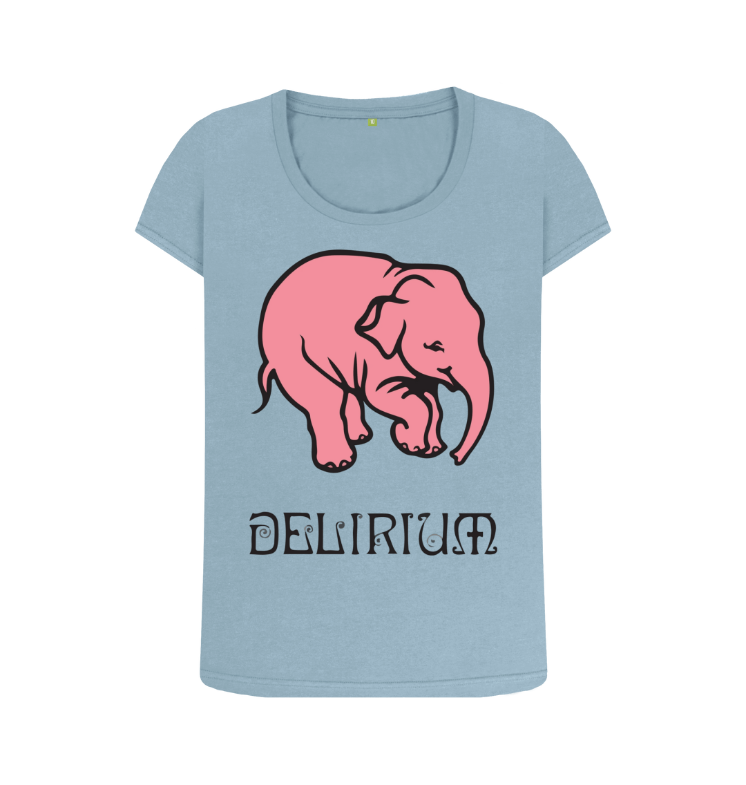Stone Blue Printed T-shirt Front
