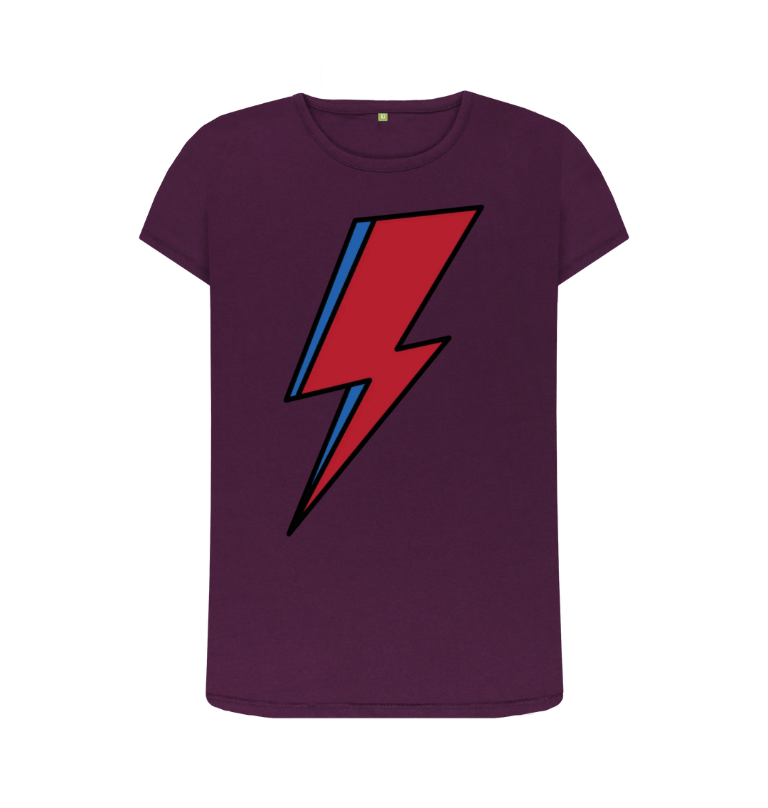 Purple Printed T-shirt Front