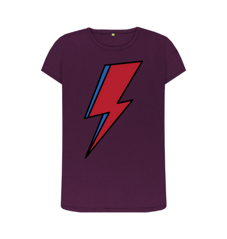 Purple Printed T-shirt Front