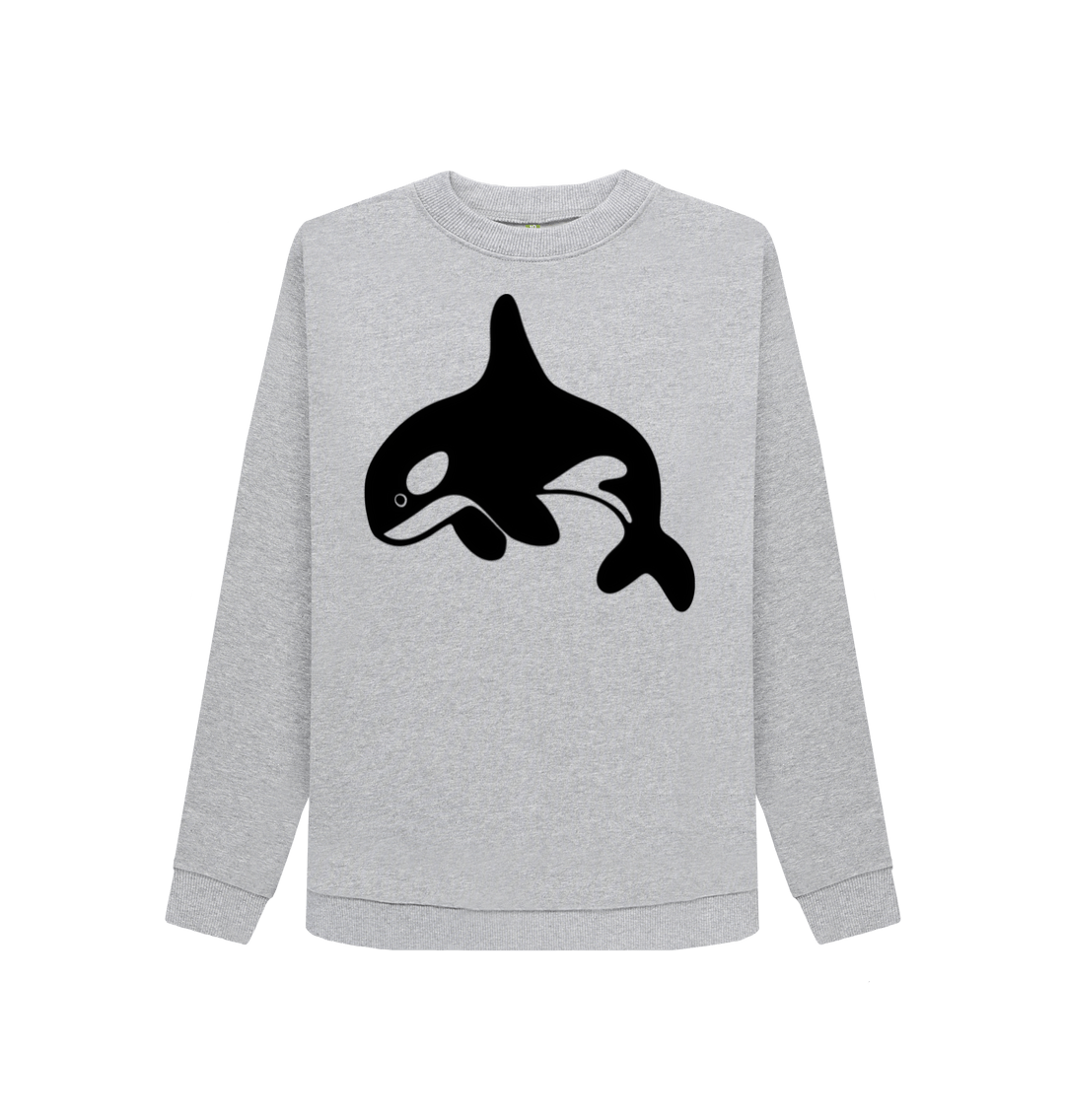 Light Heather Printed Sweater Front