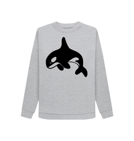 Light Heather Printed Sweater Front