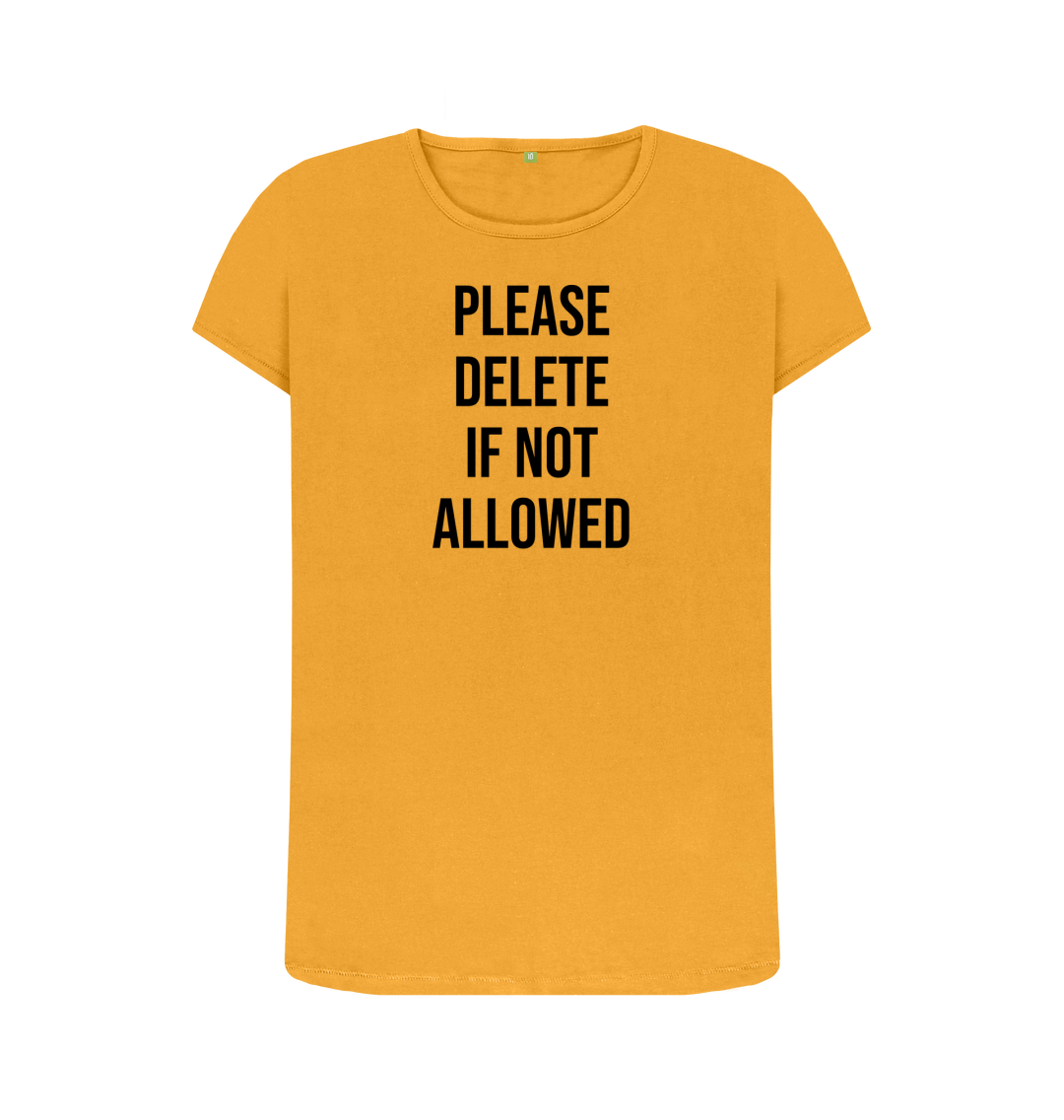 Mustard Printed T-shirt Front