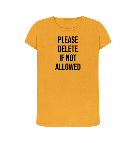 Mustard Printed T-shirt Front