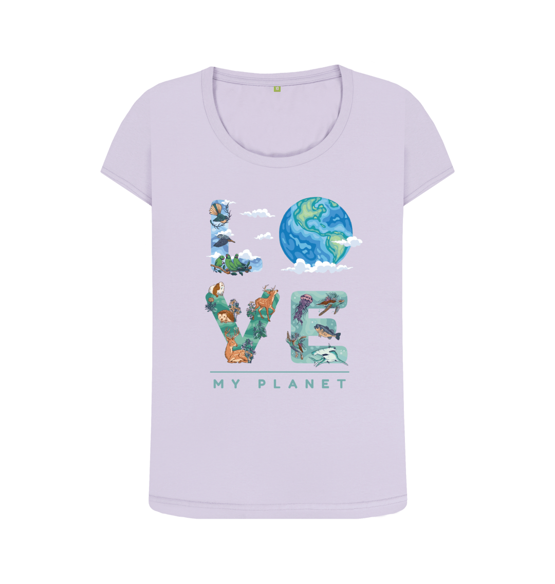 Violet Printed T-shirt Front