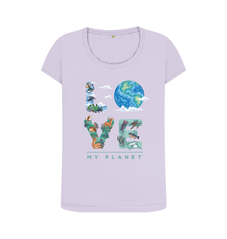 Violet Printed T-shirt Front