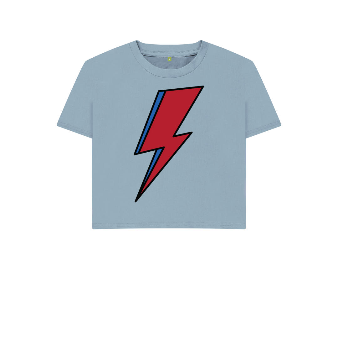 Stone Blue Printed T-shirt Front