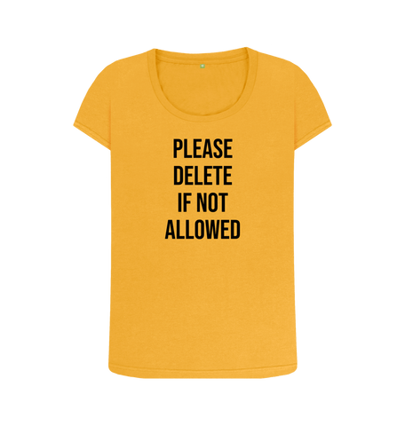 Mustard Printed T-shirt Front