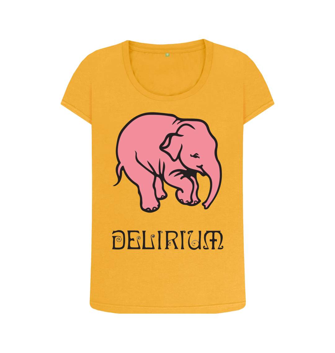 Mustard Printed T-shirt Front