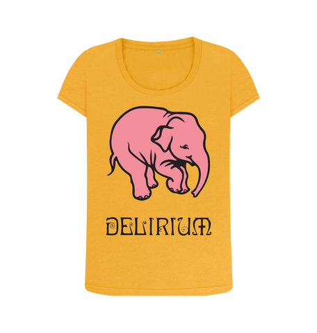 Mustard Printed T-shirt Front