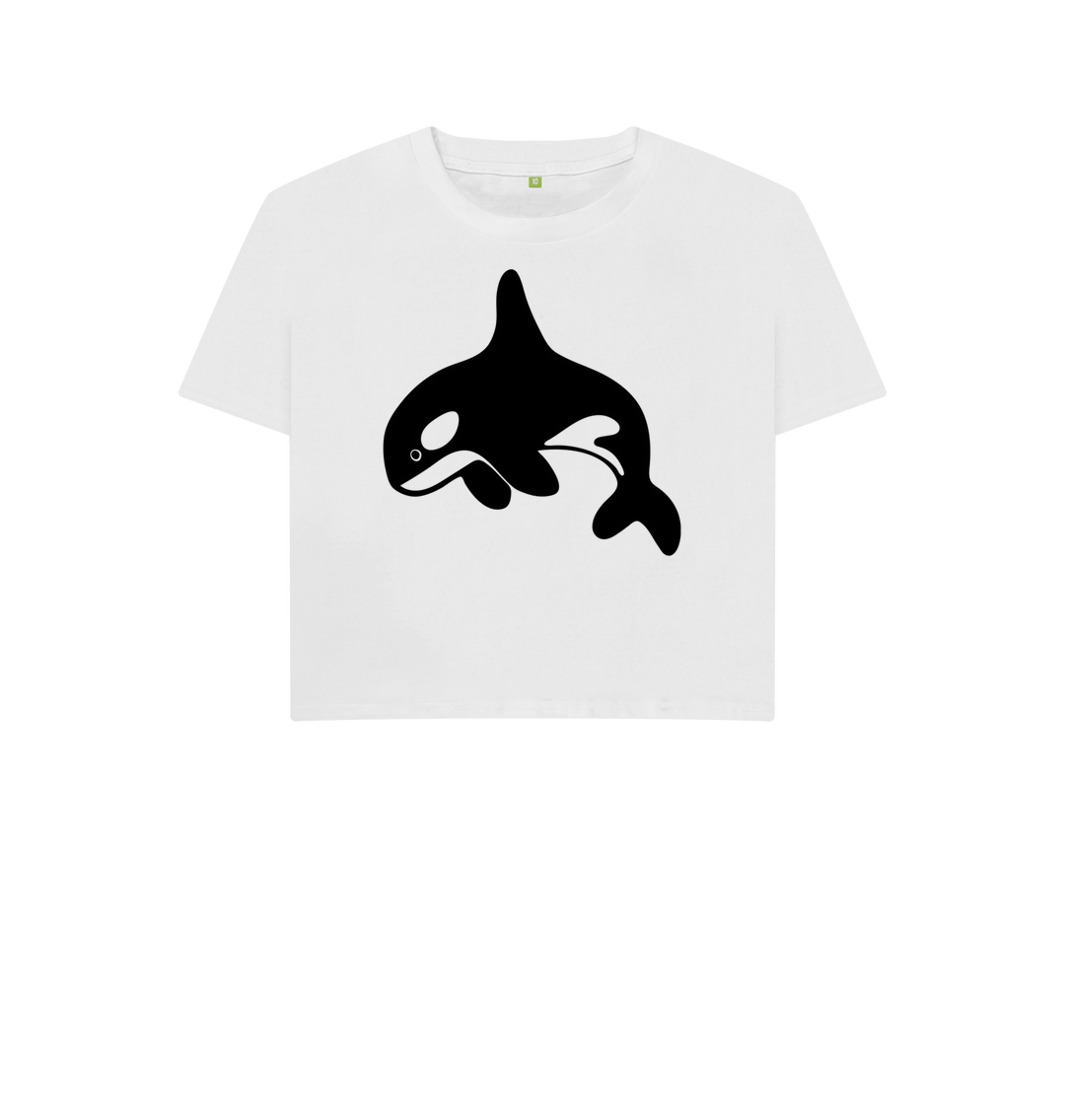 White Printed T-shirt Front