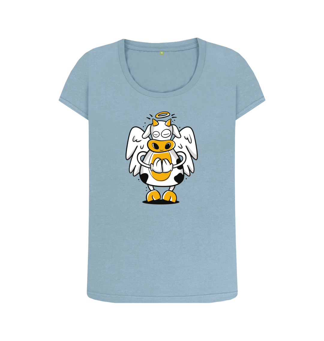 Stone Blue Printed T-shirt Front