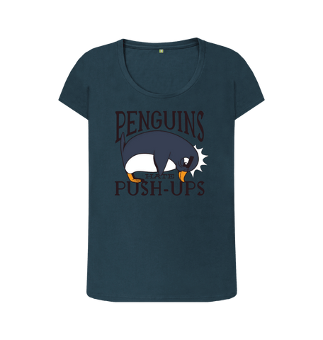 Denim Blue Printed T-shirt Front