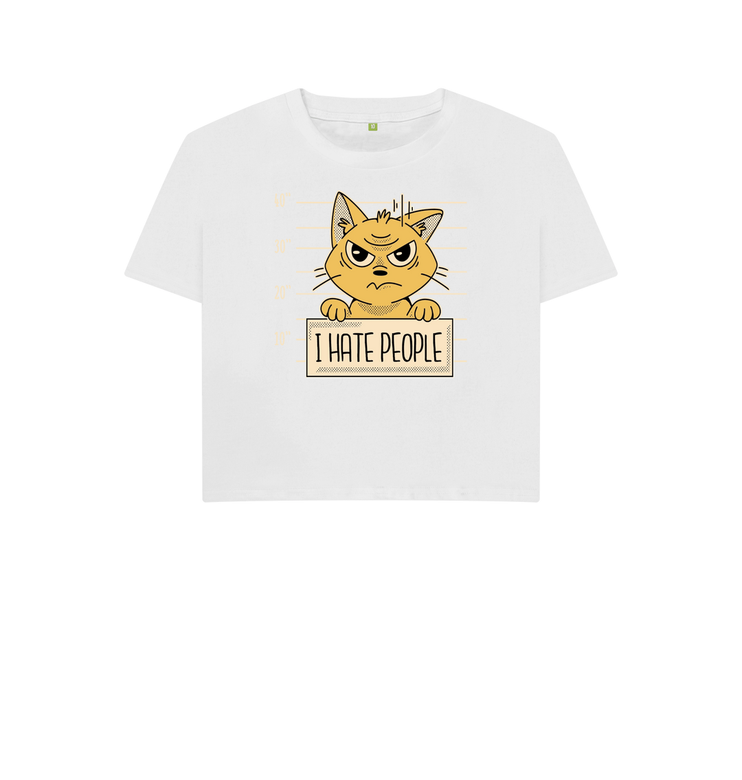 White Printed T-shirt Front