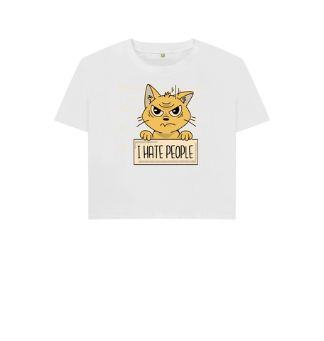White Printed T-shirt Front