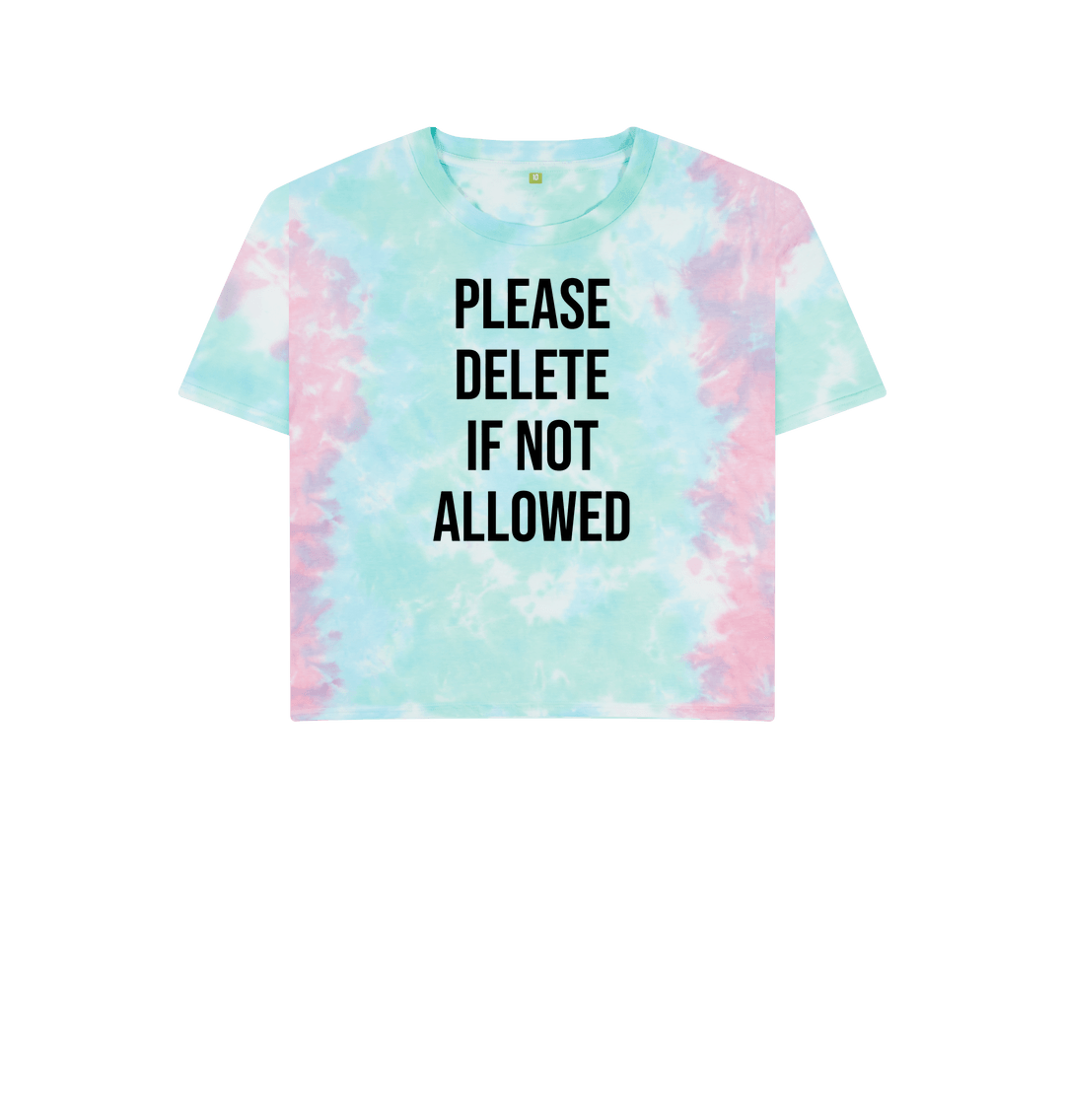 Pastel Tie Dye Printed T-shirt Front