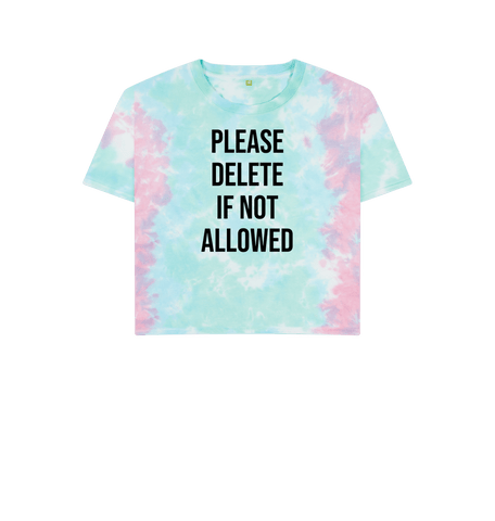 Pastel Tie Dye Printed T-shirt Front
