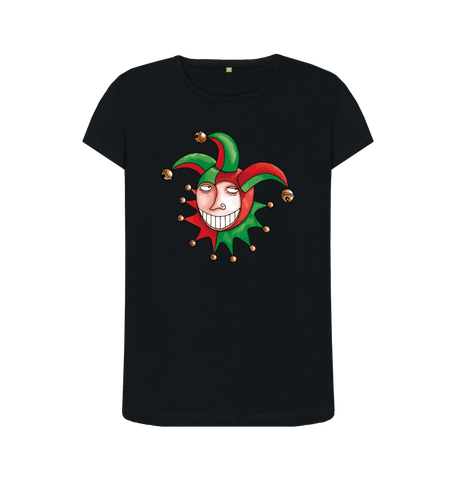 Black Printed T-shirt Front