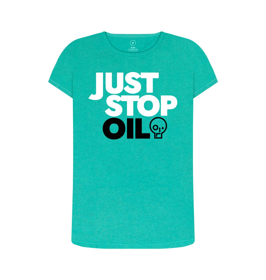 Seagrass Green Just Stop Oil Women's Remill T-Shirt
