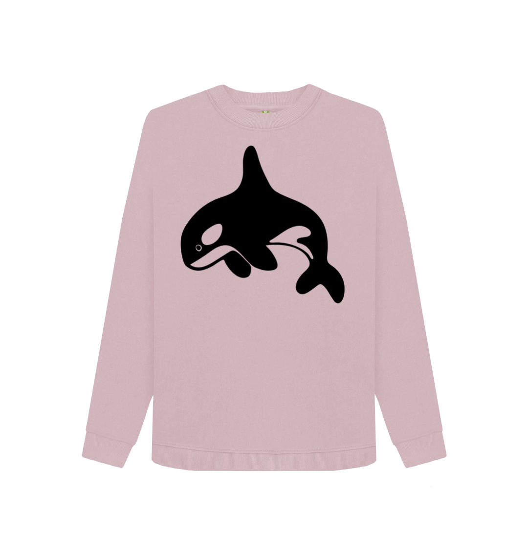 Mauve Printed Sweater Front